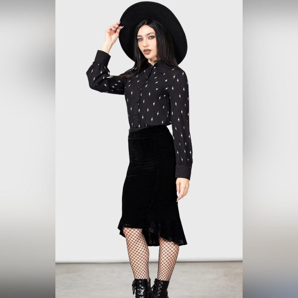 Killstar X Wednesday "Love Is Torture" Blouse